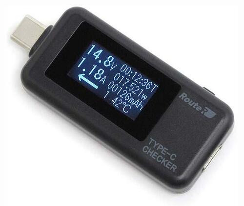 ルートアール:USB Type-C電圧・電流チェッカー RT-TCRXB:パソコン周辺機器
