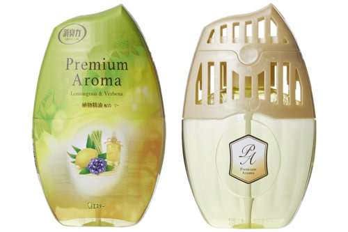 エステー「玄関・リビング用 消臭力 Premium Aroma(プレミアムアロマ)レモングラス&バーベナ」 部屋用芳香剤おすすめ イメージ