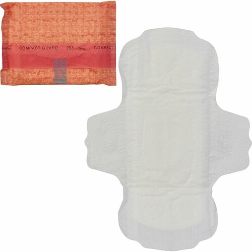 生理用ナプキンおすすめ エリス コンパクトガード 多い昼～ふつうの日用 羽つき 20.5㎝ イメージ2