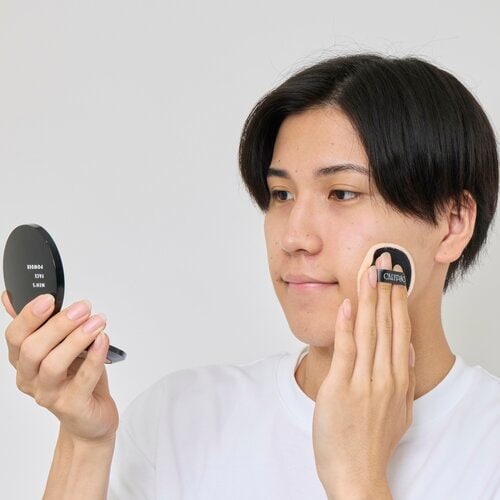 テスト4:使用感 メンズ向けフェイスパウダーおすすめ イメージ