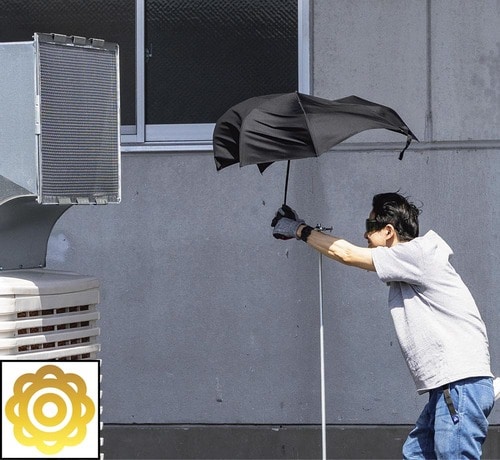 【耐風性】軽いのに強風に耐えられる! 折りたたみ傘おすすめ イメージ