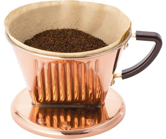 カリタ:銅製コーヒー ドリッパー 102-CU:コーヒー用品