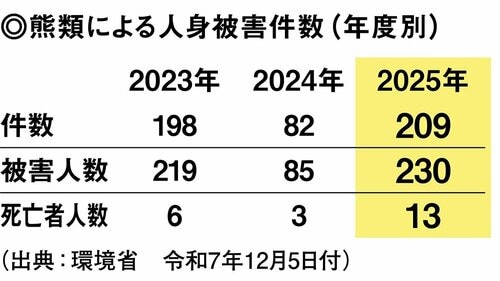 熊類による人身被害件数は統計開始以来、最多を更新中 クマ撃退スプレーおすすめ イメージ