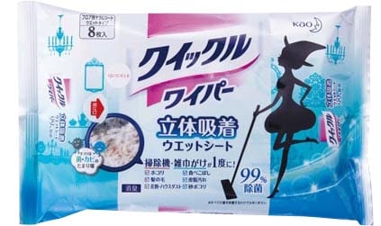 ウラ技:DIY:アイデア:日用品:ポリデント:花王:クイックルワイパー立体吸着ウェットシート16枚入