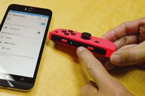 Joy-ConはBluetooth接続でPCやAndroid用ゲームパッドになります イメージ