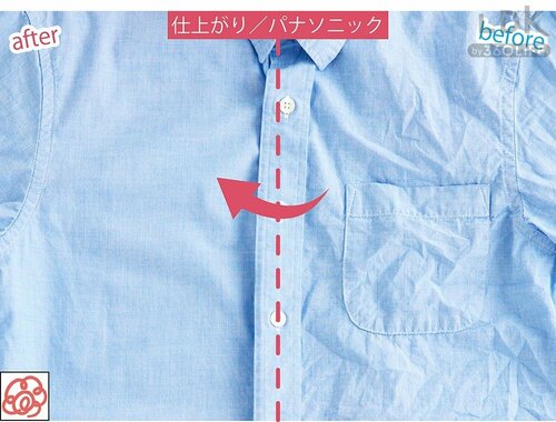 1回の給水でたっぷりスチームが出てシャツを2枚強も仕上げた イメージ