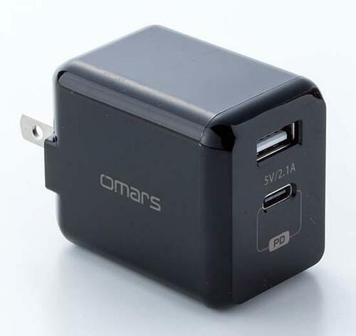 【③小型&Type-A付き】持ち歩き&Type-A対応ならOmarsの29W充電器 イメージ
