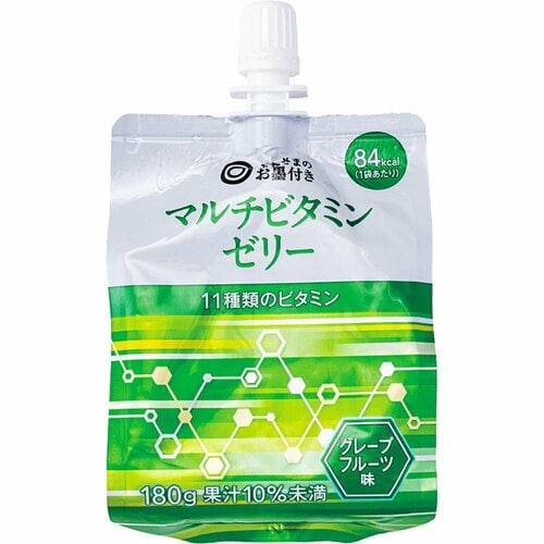 ゼリー飲料おすすめ みなさまのお墨付き マルチビタミンゼリー グレープフルーツ味 イメージ
