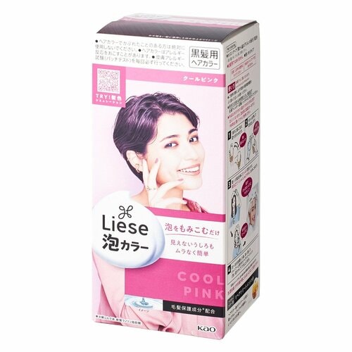 ピンクのヘアカラーおすすめ リーゼ 泡カラー クールピンク イメージ1