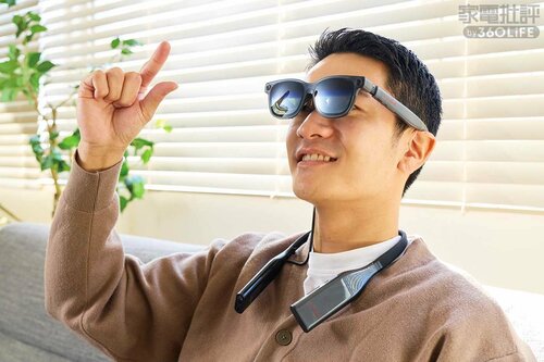 別売ネックバンドでジェスチャー操作も可能 XRグラスおすすめ イメージ