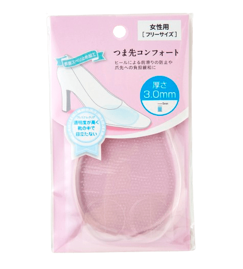 つま先・かかとインソールおすすめ ハンズ ハンズオリジナル つま先コンフォート 3mm イメージ1