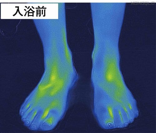 テストで実証:入浴後も足先まで温かさをキープ! ツムラ「ツムラのくすり湯 バスハーブ」おすすめ イメージ