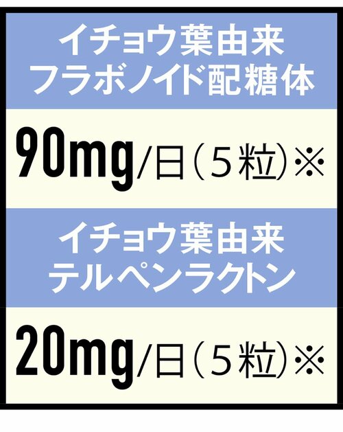 成分：配合量が不記載 イチョウ葉エキスサプリおすすめ イメージ