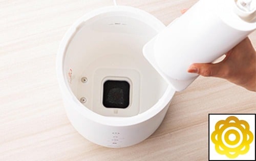 フラットだから拭きやすい 寝室用加湿器おすすめ イメージ