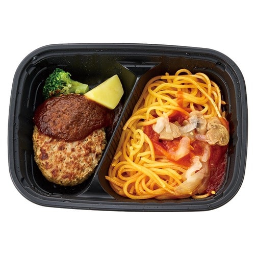 ワンプレート冷食おすすめ ニチレイフーズ 三ツ星プレート®︎ デミグラスハンバーグ&ナポリタン イメージ2