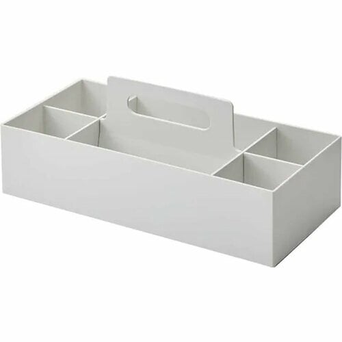無印良品の名品おすすめ 無印良品 ポリプロピレン 収納キャリーボックス・ワイド・ホワイトグレー イメージ1
