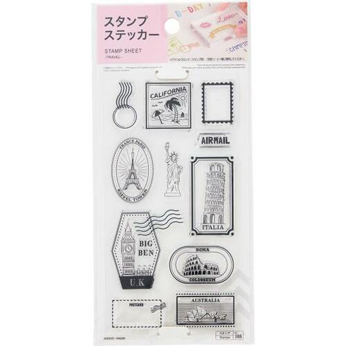 ポイント：ステッカーは絵柄の種類が豊富！ イメージ