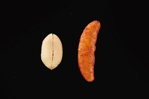 亀田の柿の種 シビ辛ラー油味辛さよりも痺れの方が強く感じる 辛いお菓子おすすめ イメージ2