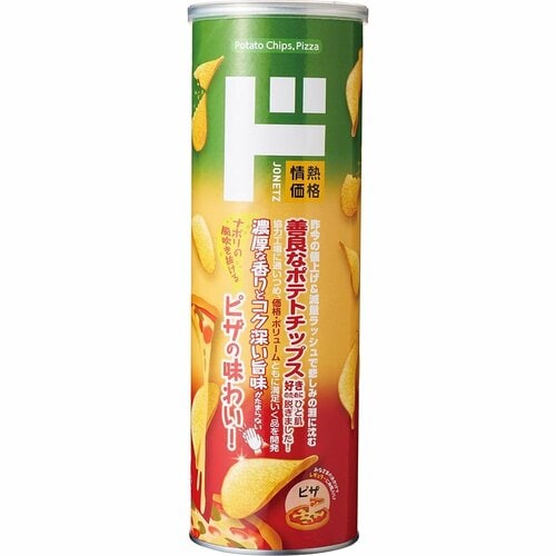 ドンキの食品おすすめ 情熱価格 キャニスター ポテトチップス ピザ イメージ