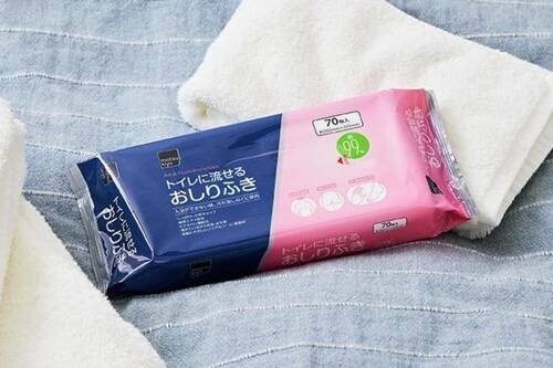 大きめ＆丈夫で安心な「matsukiyo トイレに流せるおしりふき」 大人用おしりふきおすすめ イメージ