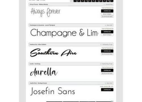iPadにフォントを増やす！ フリーフォントサイト「1001 Free Fonts」 イメージ2
