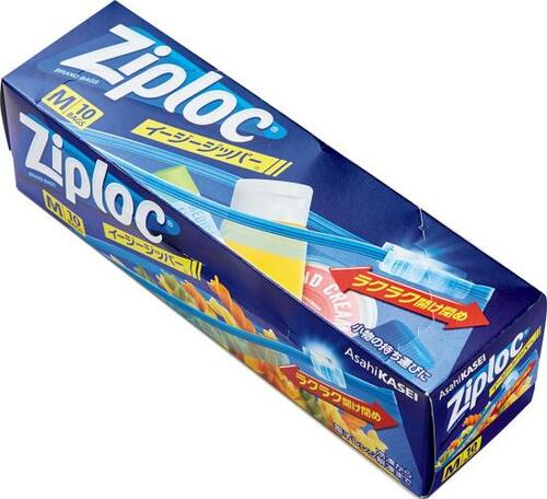 ［ジッパー付きフリーザーバッグ］旭化成ホームプロダクツ「ジップロック イージージッパーM」 キッチン用品おすすめ イメージ