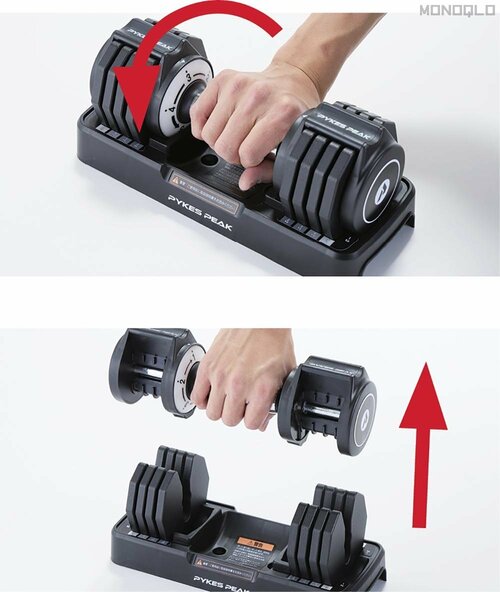 パイクスピーク「可変式ダンベル」 可変式ダンベルおすすめ イメージ