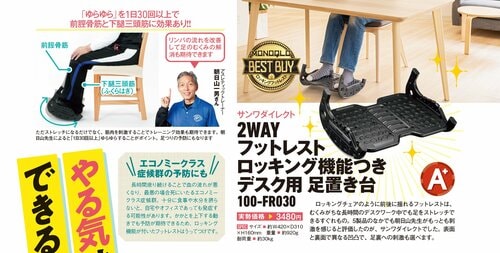 フットレストとは? フットレストおすすめ イメージ