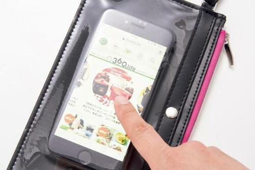 6位: カードとスマホで身軽におでかけ!miniの軽量うす型ポシェット