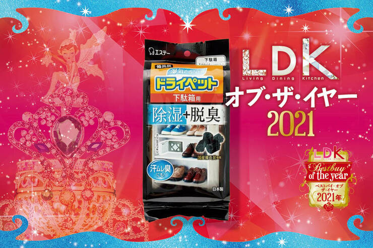 除湿も脱臭もWで叶える！エステー「備長炭ドライペット 下駄箱用」｜LDK  オブ・ザ・イヤー2021
