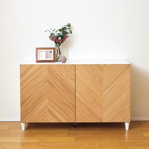 IKEA サイドボード　キャビネット LDK』がイケア・無印を比較！リビングがおしゃれになる扉付き