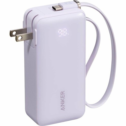 モバイルバッテリーおすすめ アンカー Anker Power Bank(10000mAh,Fusion,Built-In USB-C ケーブル) イメージ