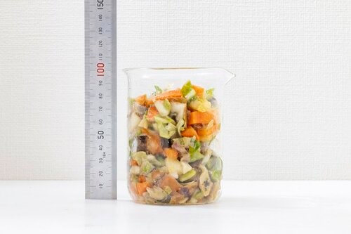 結果：新製品のレコルトは、土状に粉砕されて大幅にカサが減った！ 生ごみ処理機おすすめ イメージ