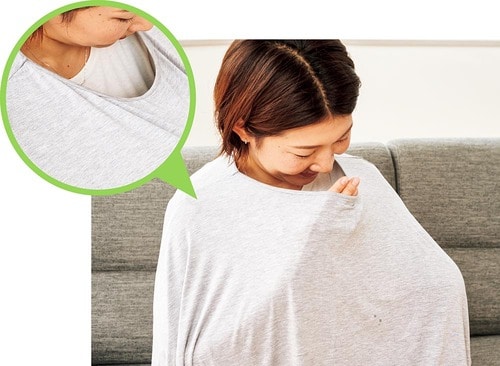 360度しっかり覆えるのに熱がこもらない 授乳ケープおすすめ イメージ