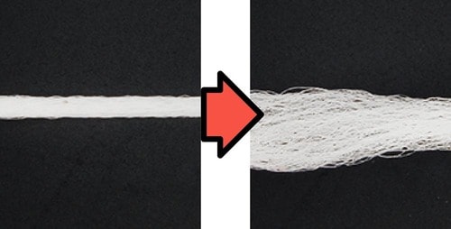 ▼使用前・使用後の変化 デンタルフロスおすすめ イメージ