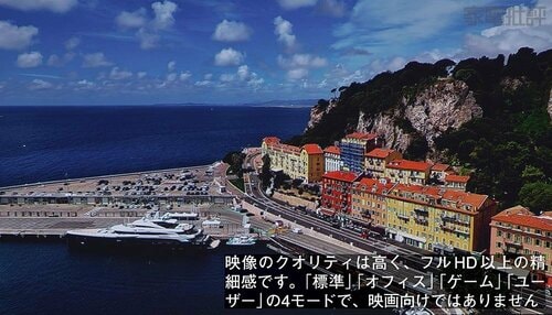 【画質】フルHD以上の精細感を感じる派手めな映像 小型プロジェクターおすすめ イメージ