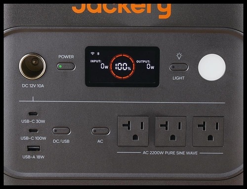 【操作性】表示は小さめだがわかりやすい 大容量ポータブル電源おすすめ イメージ