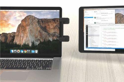 タブレットとディスプレイをつなぐ便利な「クリップ」