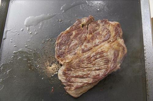 牛肉はほぼコゲ付かず上手に焼けた イメージ