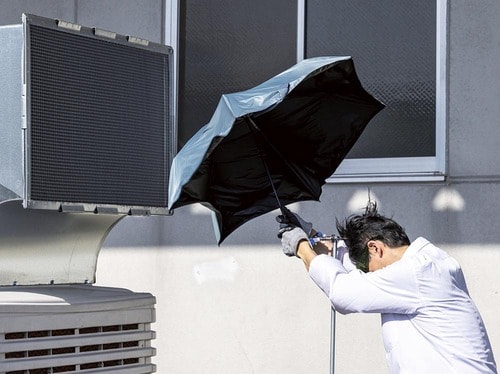 テスト2:耐風性 折りたたみ傘おすすめ イメージ