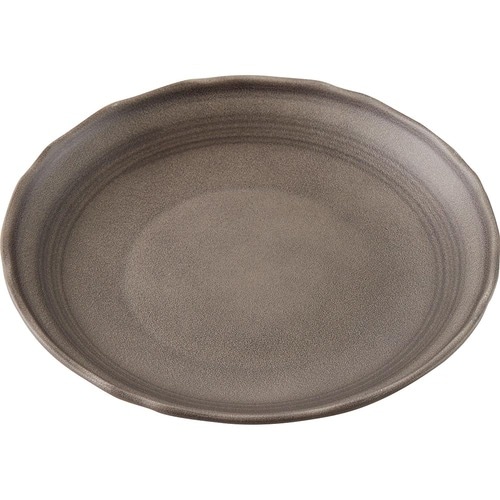 ニトリ 18cm平皿 マジかる撥水 刷毛目(グレー) イメージ1