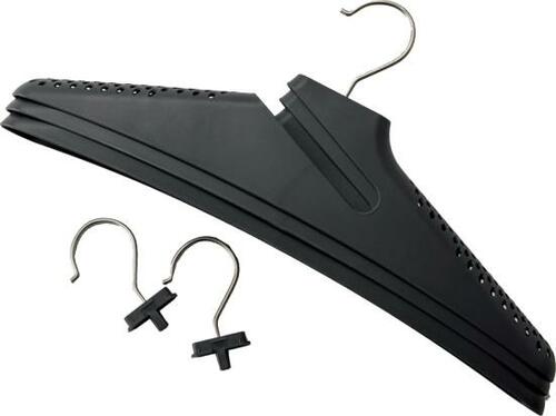 D評価: 乾きやすいけど収納時に場所を取る「そのまま収納できる幅広ハンガー」 イメージ