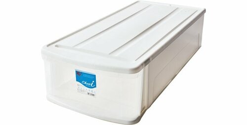 アイリスオーヤマ:チェストI Lホワイト/クリア:収納