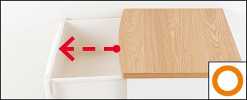 モノの出し入れしやすさ プラスチックチェストおすすめ イメージ