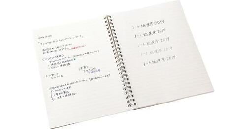1位は無印良品 ダブルリングノート滑らかに書けて使いやすくお得です