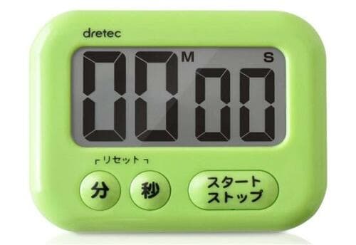 ドリテック(dretec):大画面タイマー「シャボン」 T-541GN:キッチンタイマー