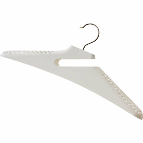 洗濯ハンガーおすすめ カインズ 乾きやすくそのまま収納できる幅広ハンガー 3本組 ホワイト イメージ1