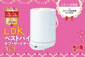 加湿器は“手入れがラク”で選ぶべし！ 山善のスチーム式加湿器ならシンプル&高性能【LDKベストバイ2024】