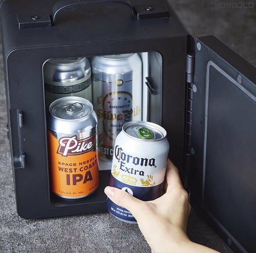 テストで実証:500ml缶も収納できた! サンコー「スピーカー内蔵 ギターアンプ型冷蔵庫」おすすめ イメージ
