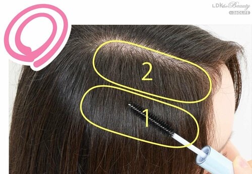 一発ベタッは失敗のもと! 少しずつコーミングを アホ毛を抑えるスティックおすすめ イメージ